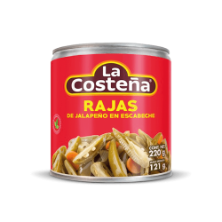 LATA DE CHILES EN RAJAS LA COSTEÑA DE 220 GR.