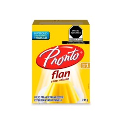 FLAN DE VAINILLA PRONTO CON CARAMELO DE 136 GR.