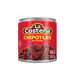 LATA DE CHILE CHIPOTLE EN ADOBO LA COSTEÑA DE 220 GR.
