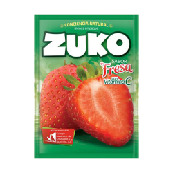 SOBRE SUELTO DE ZUKO SABOR FRESA DE 15 GR.