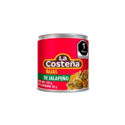 LATA DE JALAPEÑOS EN RAJAS LA COSTEÑA DE 105 GR.